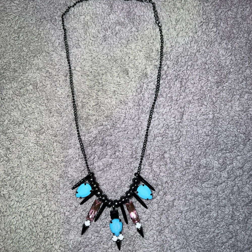 Black Turquoise Pink White Fashion Necklace
